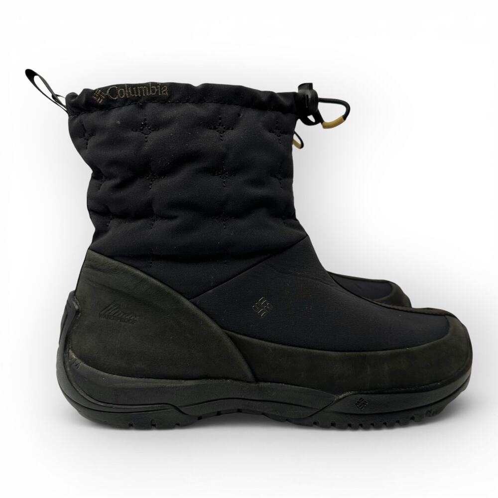 Columbia Womens size 9 Erial II Mid Black Nylon Fleece Lined Winter Boots